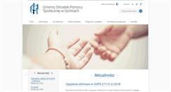 Desktop Screenshot of gops.gorlice.net.pl