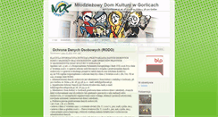 Desktop Screenshot of mdk.gorlice.net.pl