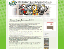 Tablet Screenshot of mdk.gorlice.net.pl
